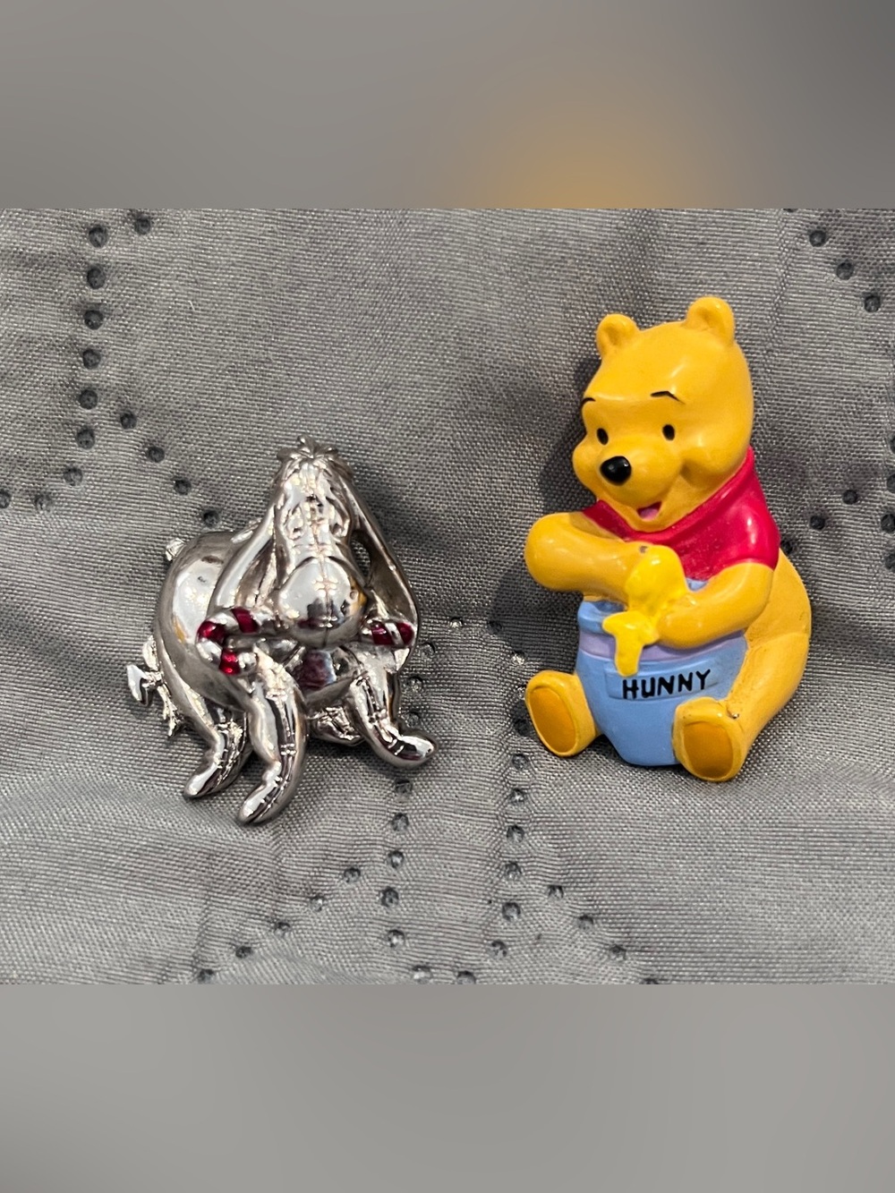 Disney Winnie the Pooh & Eeyore Christmas Pins Lot Set of 2